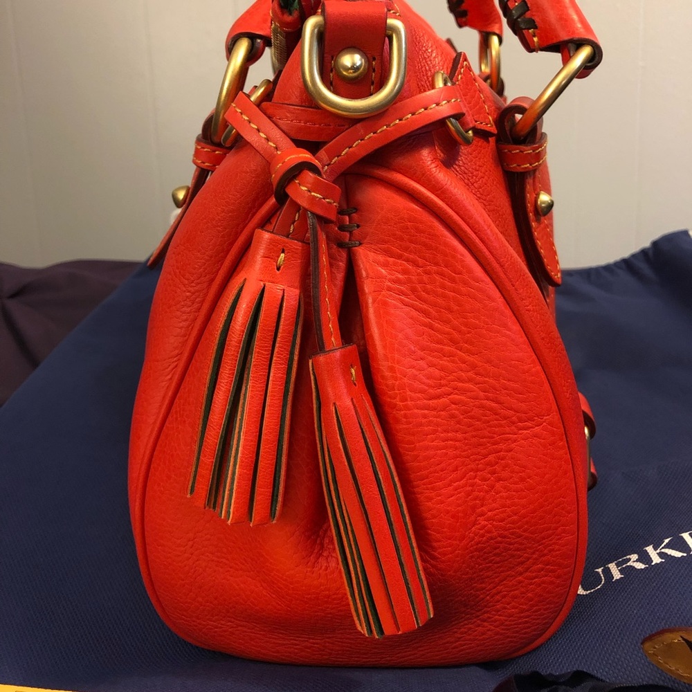EUC STRAWBERRY Dooney Florentine Small Satchel - Picture 3 of 8